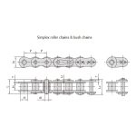 A serie korte pitch precisie rollenketting