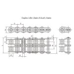 A serie korte pitch precisie rollenketting