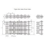 A serie korte pitch precisie rollenketting