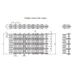 A serie korte pitch precisie rollenketting