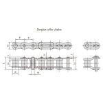 B-serie korte pitch precisierollerkettingen
