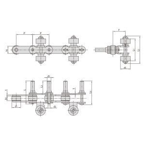 transportketting voor sproeiapparatuur