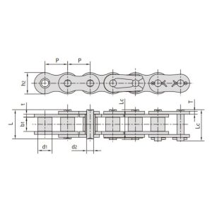 dacromet vergulde rolketting