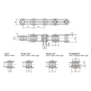 mc serie metrische holle pin transportketting
