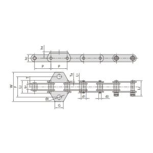 O-ring ketting landbouwmachines