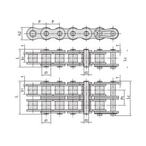 zelfsmerende korte pitch rollenketting