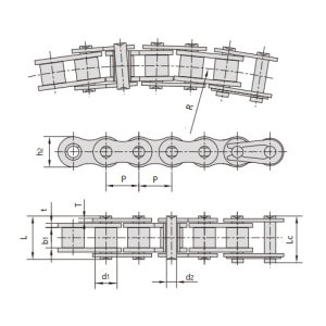 zijwaartse strikketting