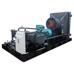 op slede gemonteerde aardgascompressor