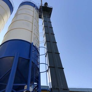 emmerelevator met staalkoord