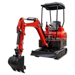 kleine rupsgraafmachine