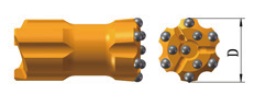 Knop, plat, terugtrekbaar
