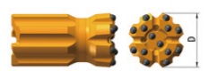 Knop, verzonken midden, terugtrekbaar