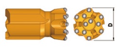 Knop, verzonken midden, terugtrek