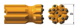 Knop, verzonken midden, terugtrek