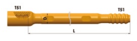T51-Rond52-T51 MF-staaf